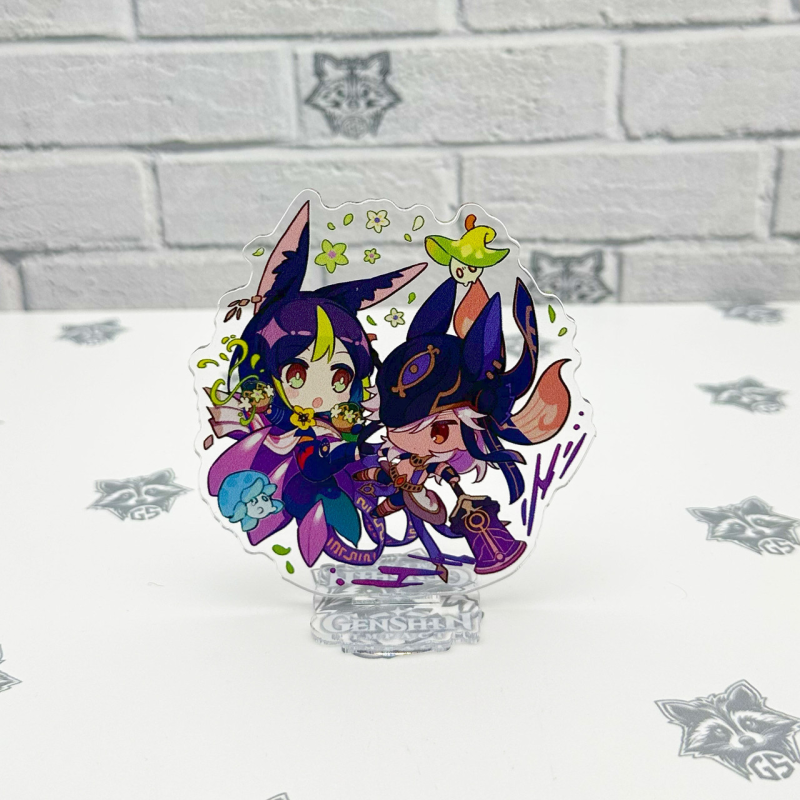 Акрилова колекційна фігурка Chibi Геншин Імпакт - Genshin Impact Сайно та Тігнарі 10 см