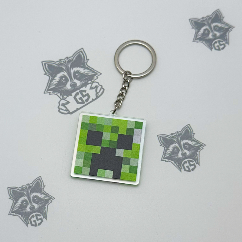 Брелок з Акрилу Minecraft Кріпер