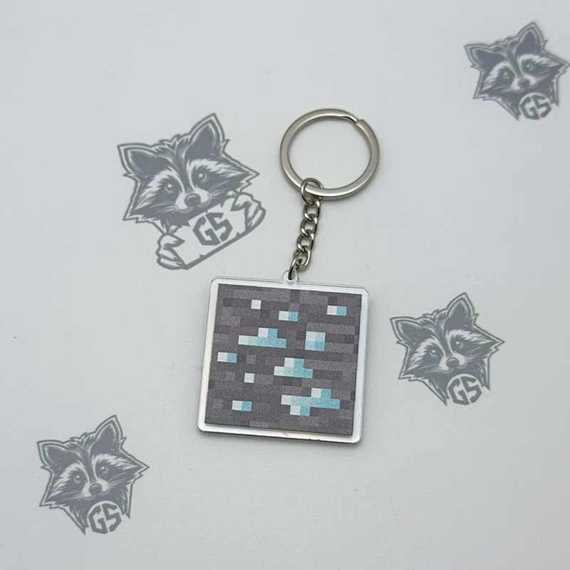 Брелок з Акрилу Minecraft Алмазна руда