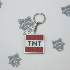 Брелок з Акрилу Minecraft ТNT