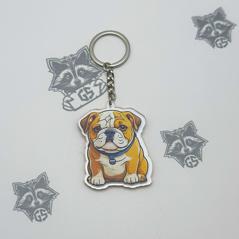 Брелок з Акрилу Англійський бульдог