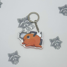 Брелок з Акрилу Людина бензопила Почіта