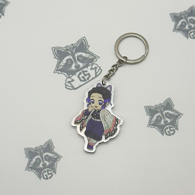 Брелок з Акрилу Клинок розсікаючий демонів Шинобу Кочо