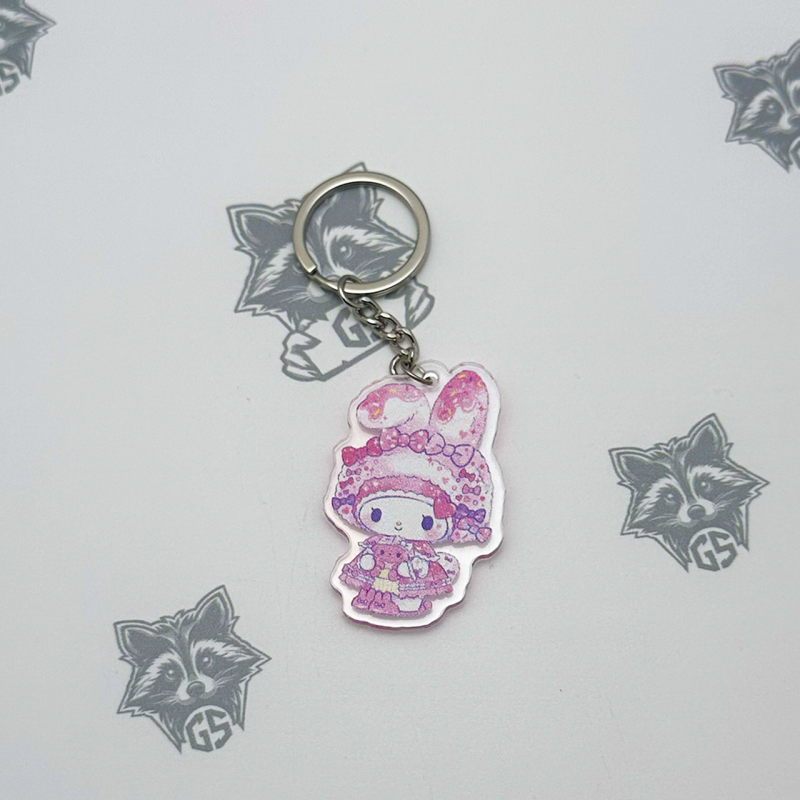 Брелок з Акрилу Курумі із hello kitty (2)