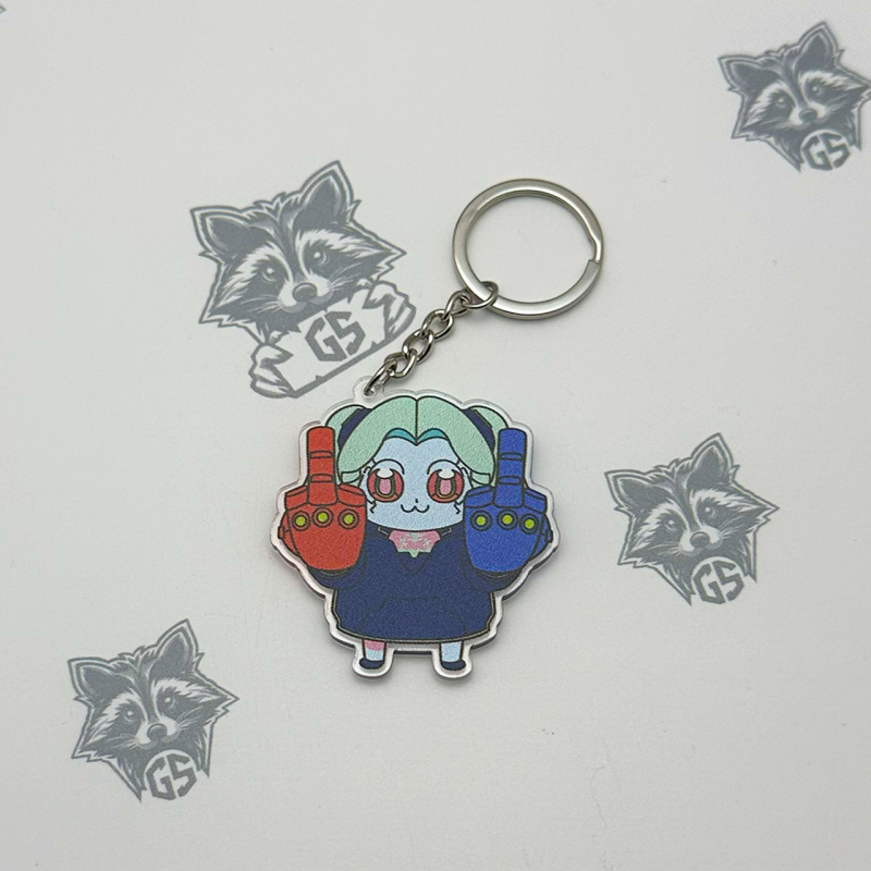 Брелок з Акрилу Rebecca Cyberpunk