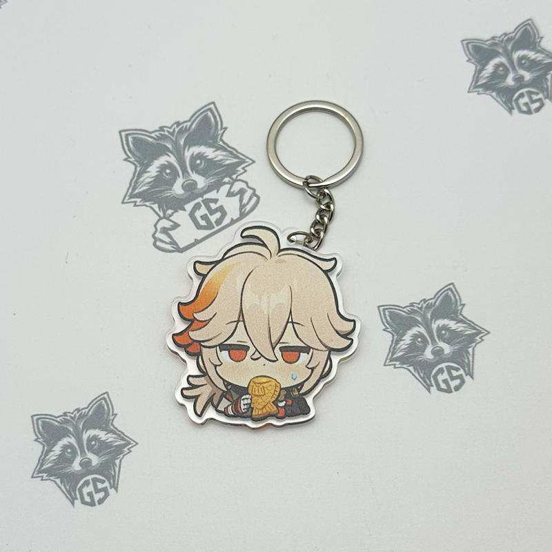 Брелок з Акрилу Genshin Impact Геншин Імпакт Кадзуха