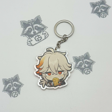 Брелок з Акрилу Genshin Impact Геншин Імпакт Кадзуха