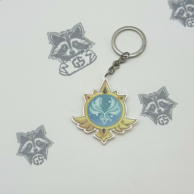 Брелок з Акрилу Genshin Impact Геншин Імпакт Око бога Анемо Брелок з Акрилу Genshin Impact Геншин Імпакт Око бога Анемо