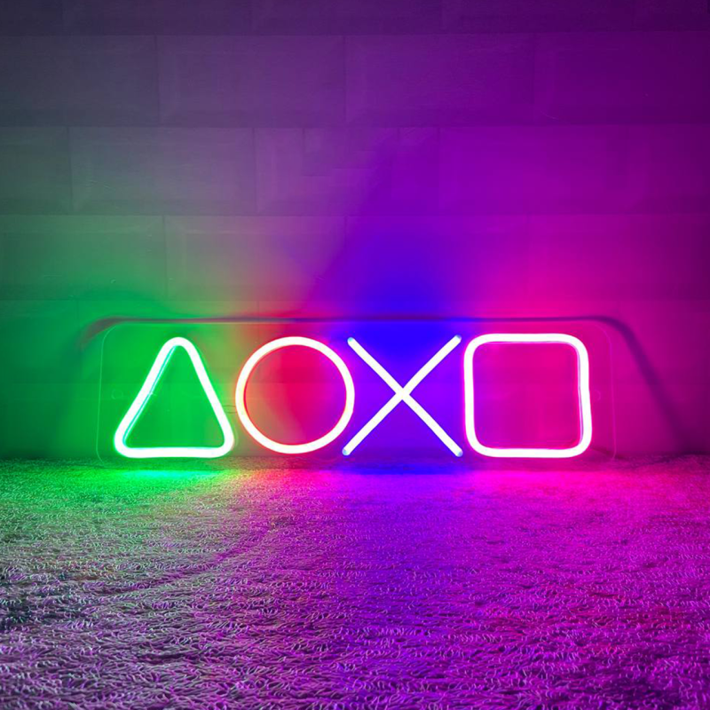Неонова led вивіска neonflexglow ps5 42х12 см