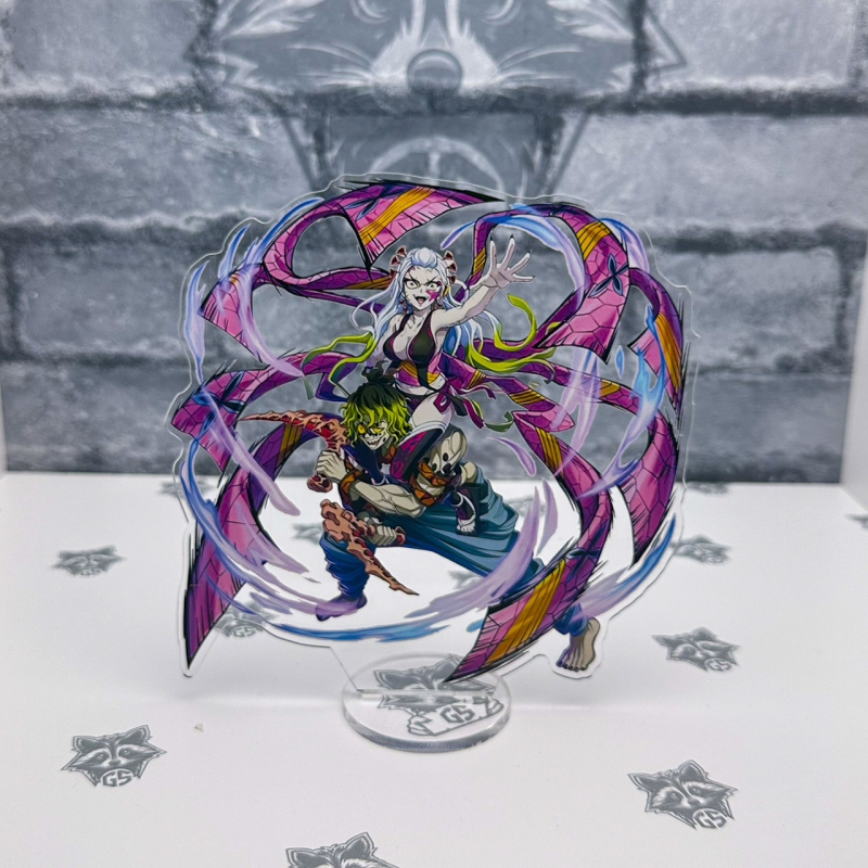 Акрилова колекційна фігурка Аніме: Клинок, який прорізає демонів - Гютаро та Дакі (6 Вищий Місяць) 15 см