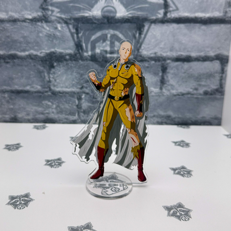 Акрилова колекційна фігурка Чібі Chibi Аніме: Ванпанчмен One-Punch Man (1) 15 см