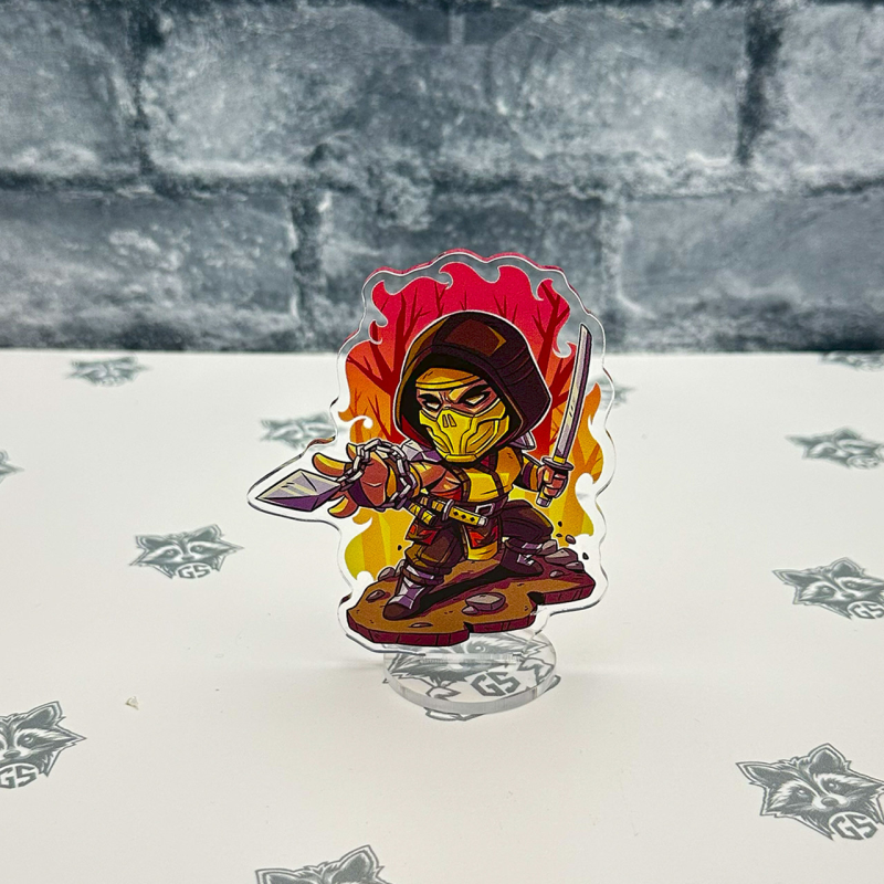 Акрилова колекційна фігурка Мортал комбат Mortal Kombat  Скорпіон 10 см