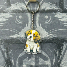 Брелок з Акрилу Бігль