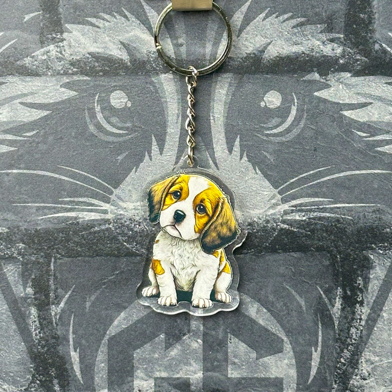 Брелок з Акрилу Бігль