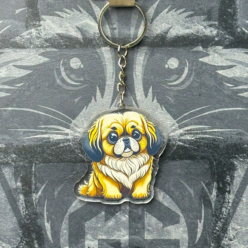 Брелок з Акрилу Пекінес
