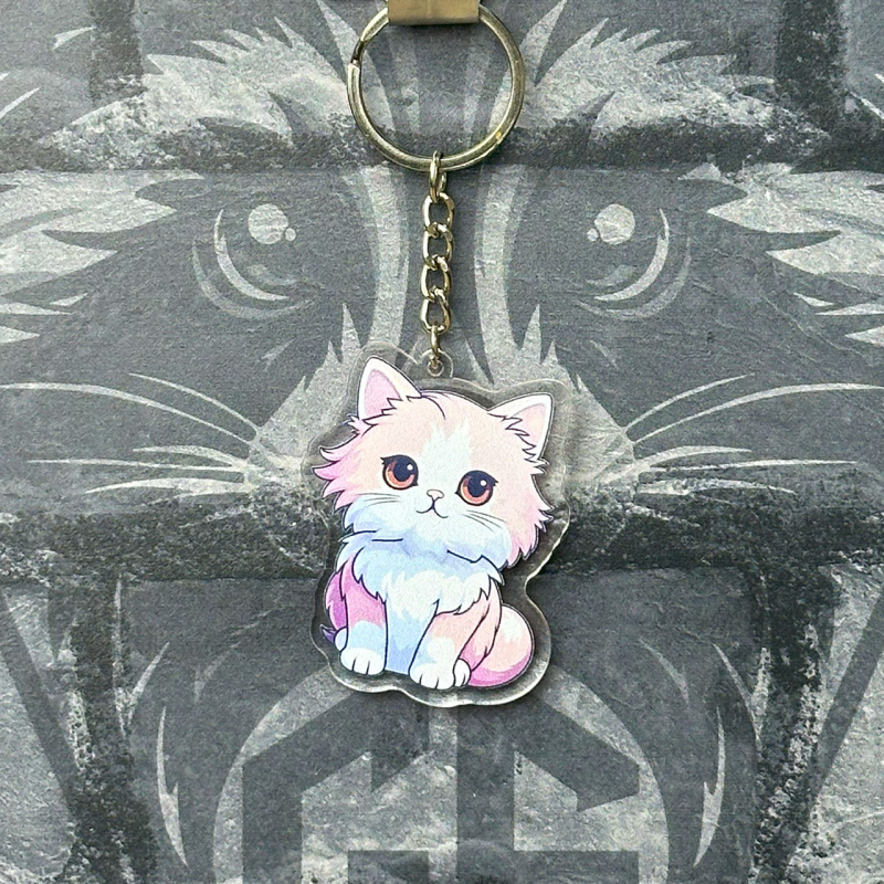 Брелок з Акрилу Кіт 1