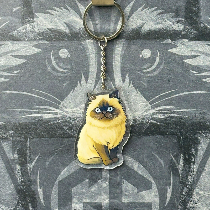 Брелок з Акрилу Кіт 2