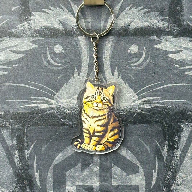 Брелок з Акрилу Кіт 4