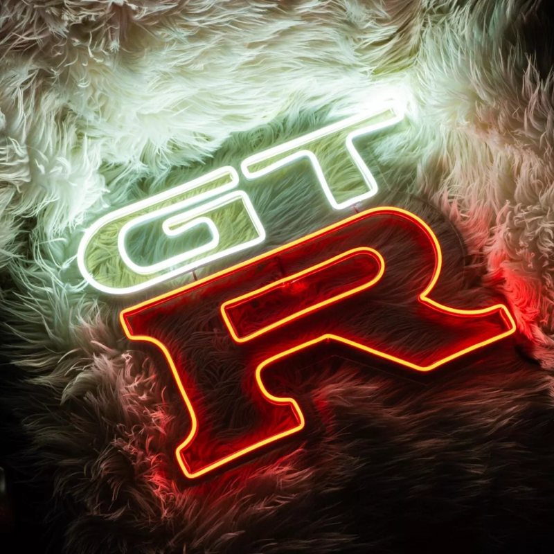 Неонова led вивіска neonflexglow «GTR» 50х50 см