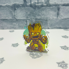 Акрилова колекційна фігурка Чібі Chibi Вартові Галактики Грут 1 10 cм