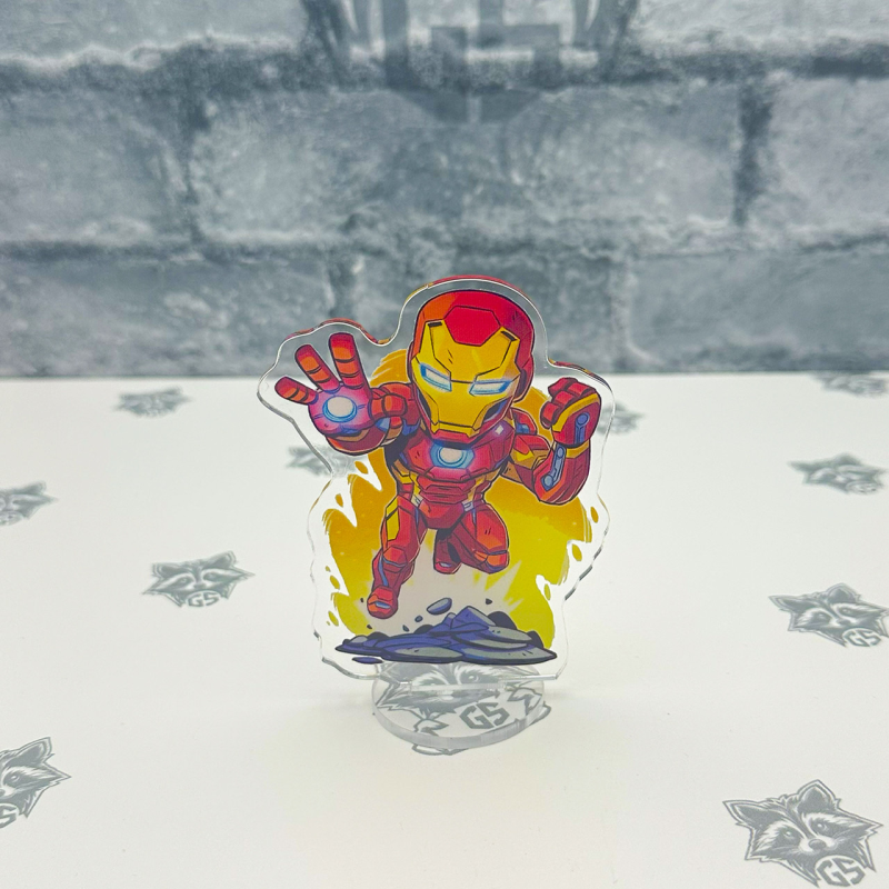 Акрилова колекційна фігурка Чібі Chibi Залізна людина 10 cм