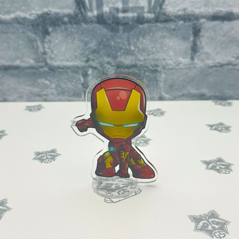 Акрилова колекційна фігурка Чібі Chibi Залізна людина 1 10 cм