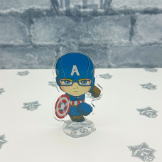 Акрилова колекційна фігурка Чібі Chibi Капітан Америка 10 cм