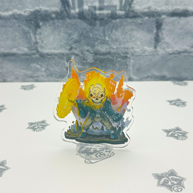 Акрилова колекційна фігурка Чібі Chibi Примарний гонщик 10 cм