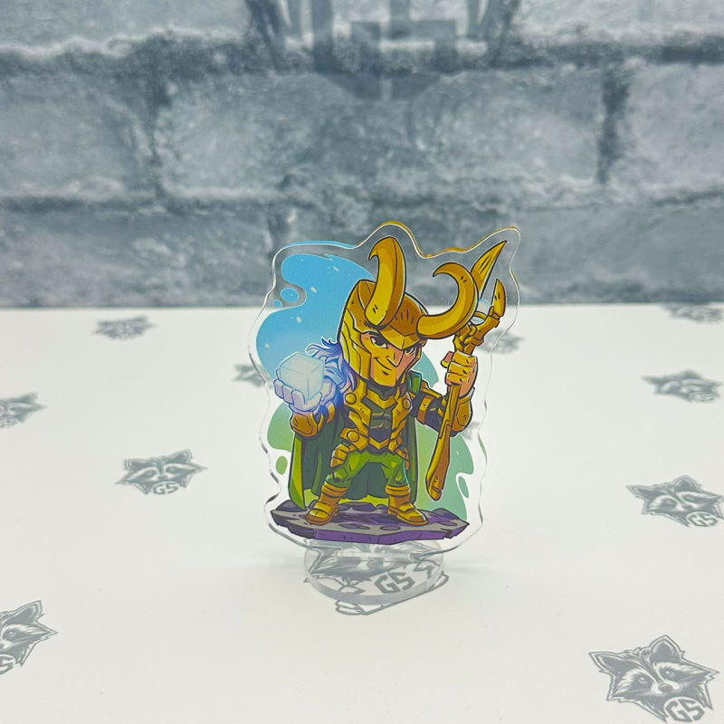 Акрилова колекційна фігурка Чібі Chibi Локі 10 cм