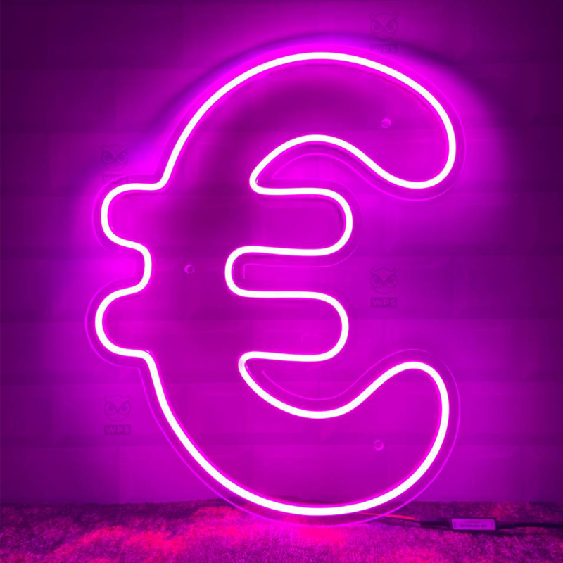 Неонова вивіска neonflexglow Євро 51х40 см