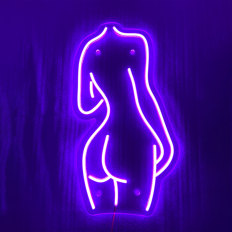 Неонова вивіска neonflexglow Жіноче тіло  50х25 см