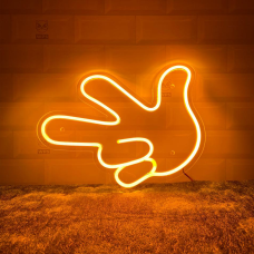 Неонова вивіска neonflexglow Логотип Палець Вверх  30х40 см