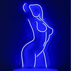 Неонова вивіска neonflexglow Силует Сексі Дівчини 46х90 см
