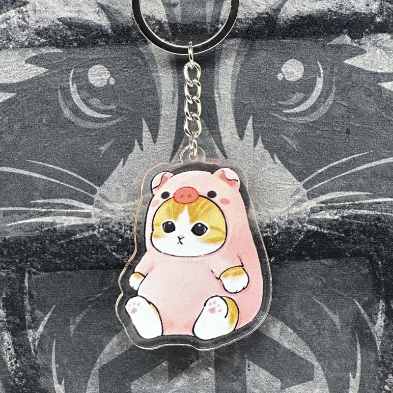 Брелок з Акрилу Кіт 8