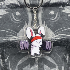 Брелок з Акрилу Зайка