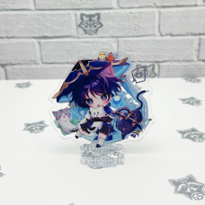 Акрилова колекційна фігурка Chibi Геншин Імпакт - Genshin Impact (Мандрівник Скарамуччі) 1 10 см