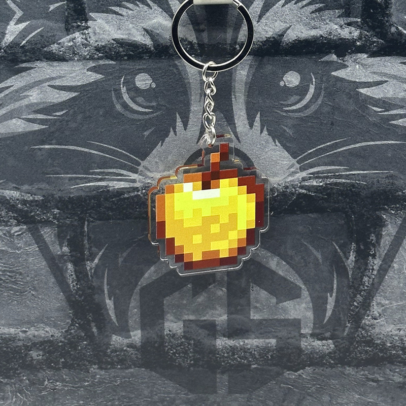 Брелок з Акрилу Minecraft Золоте яблуко