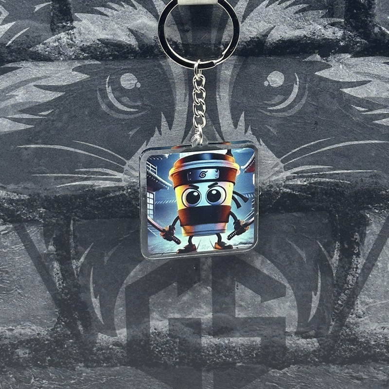 Брелок з Акрилу Cappuccino Assassino Брелок з Акрилу Cappuccino Assassino