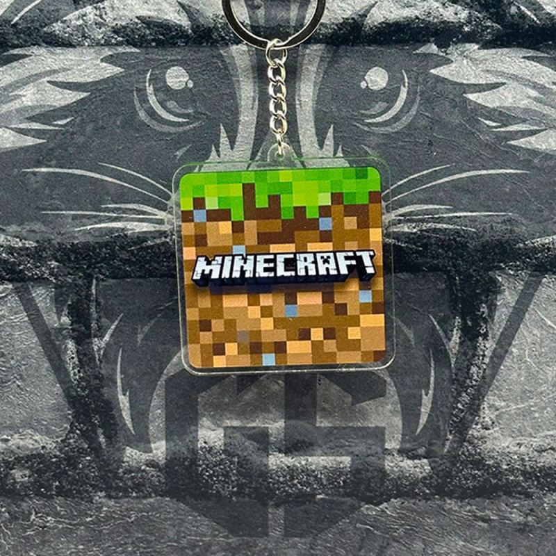 Брелок з Акрилу Minecraft 4
