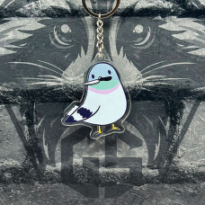 Брелок з Акрилу Голуб з ножем