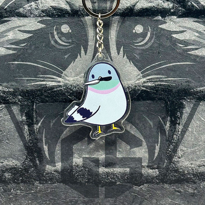 Брелок з Акрилу Голуб з ножем