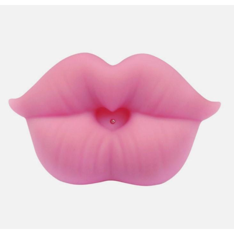 Силіконова соска пустушка ортодонтична губи для новонароджених Рожева
