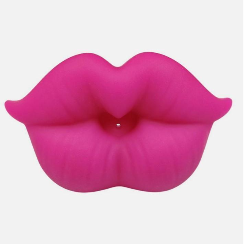 Силіконова соска пустушка ортодонтична губки для новонароджених колір Фуксія