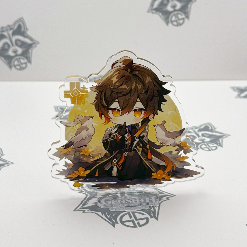 Акрилова колекційна фігурка Геншин Імпакт - Genshin Impact Chibi Чжун Лі 1 10 см