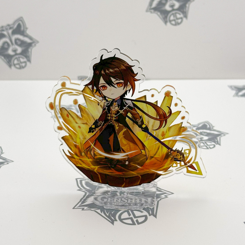 Акрилова колекційна фігурка Геншин Імпакт - Genshin Impact Chibi Чжун Лі 10 см