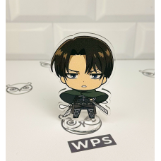 Акрилова колекційна фігурка Чібі Chibi Атака титанів Леві Аккерман 10 см