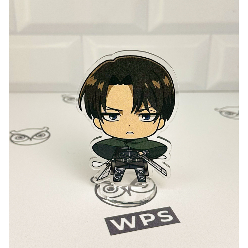 Акрилова колекційна фігурка Чібі Chibi Атака титанів Леві Аккерман 10 см