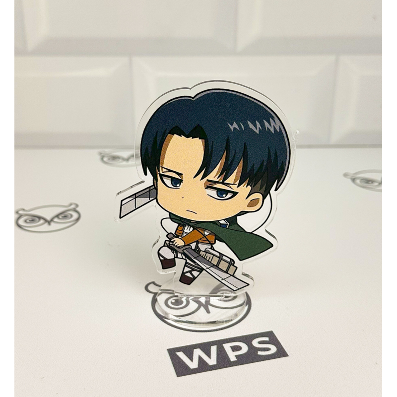 Акрилова колекційна фігурка Чібі Chibi Атака титанів Леві Аккерман 1 10 см