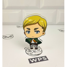 Акрилова колекційна фігурка Чібі Chibi Атака титанів Ервін Сміт 10 см