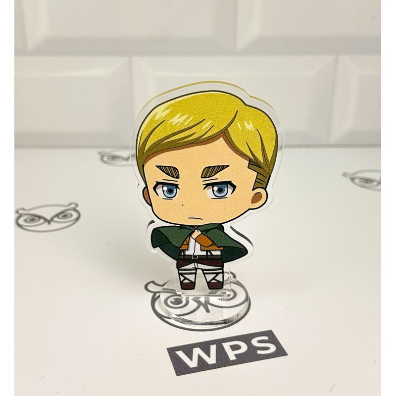 Акрилова колекційна фігурка Чібі Chibi Атака титанів Ервін Сміт 10 см